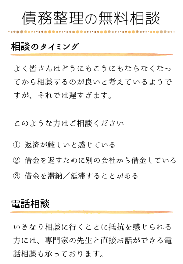 借金が減らない、毎月の返済が厳しい、督促が辛い